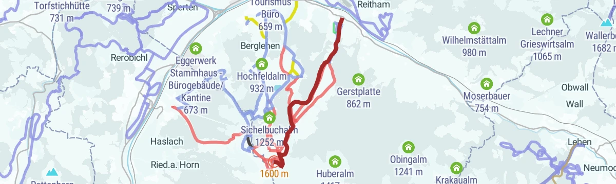 Route map: Pistengeher Route Eichenhof